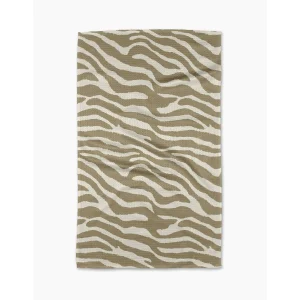 Zira Tan Geometry Tea Towel