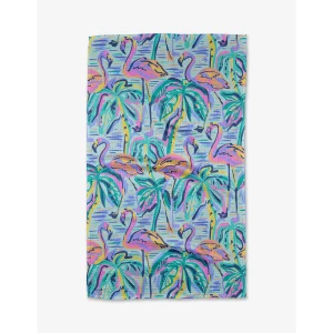 Pink Flamingo Tea Towel