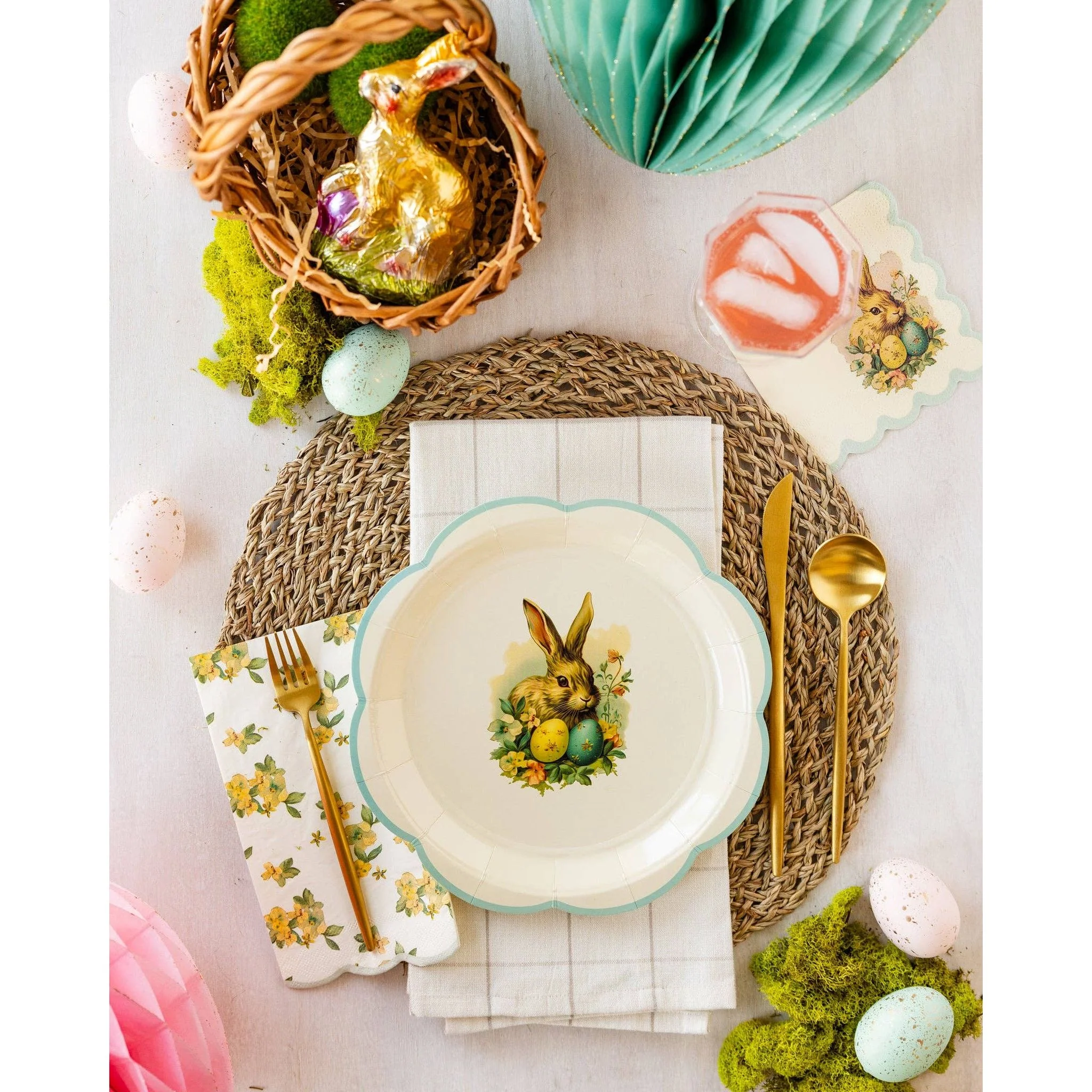 Vintage Easter Paper Dinner Napkin - Image 2