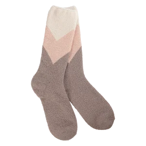 Cozy Cali Socks in Chevron Multi Color