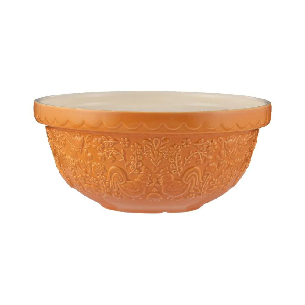 Mason Cash Home To Roost S24 Sienna Orange Mixing Bowl
