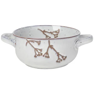 Floral Chalk Relief Soup Bowl
