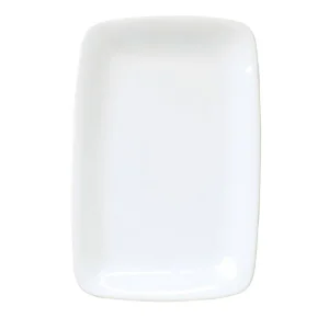 Minimalist White Rectangular Platter. 12