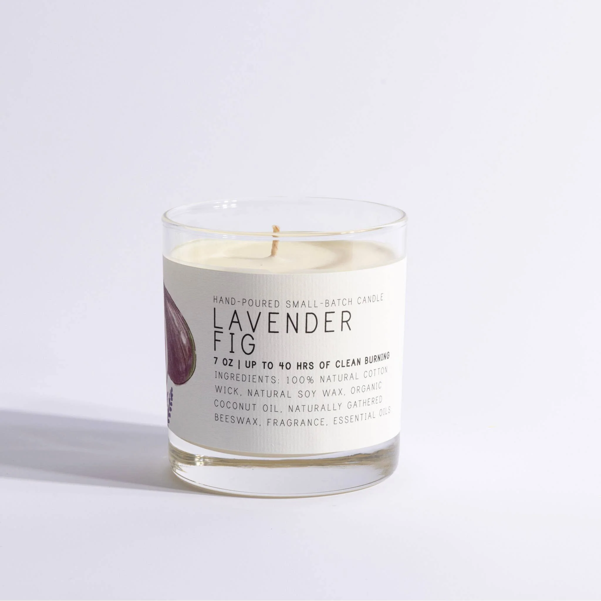 Lavender Fig - Medium Glass - Just Bee Candle - Image 2