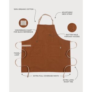KAF Home Rooted Sustainable Chef's Apron - 32 x 30