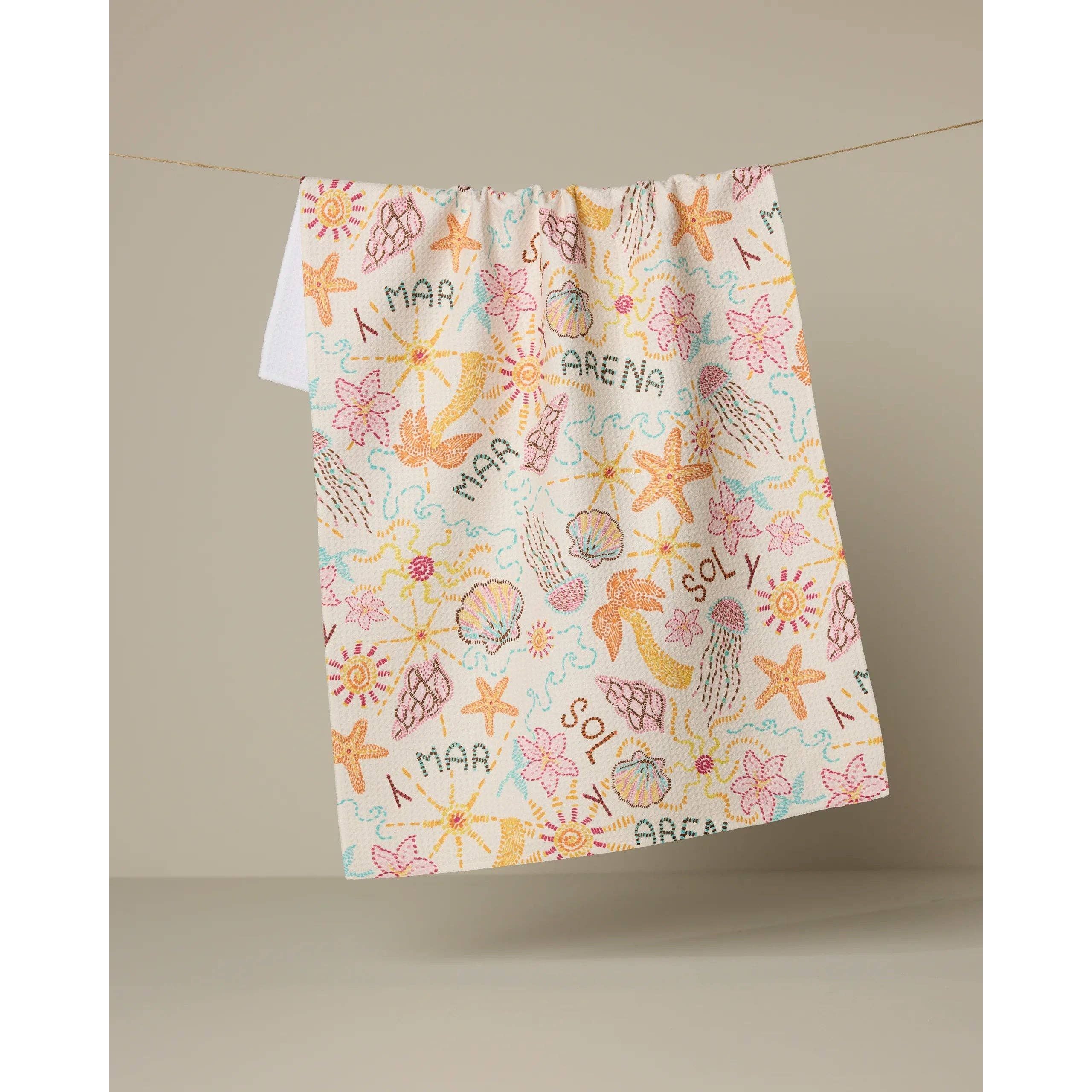 Sol y Mar Tea Towel
