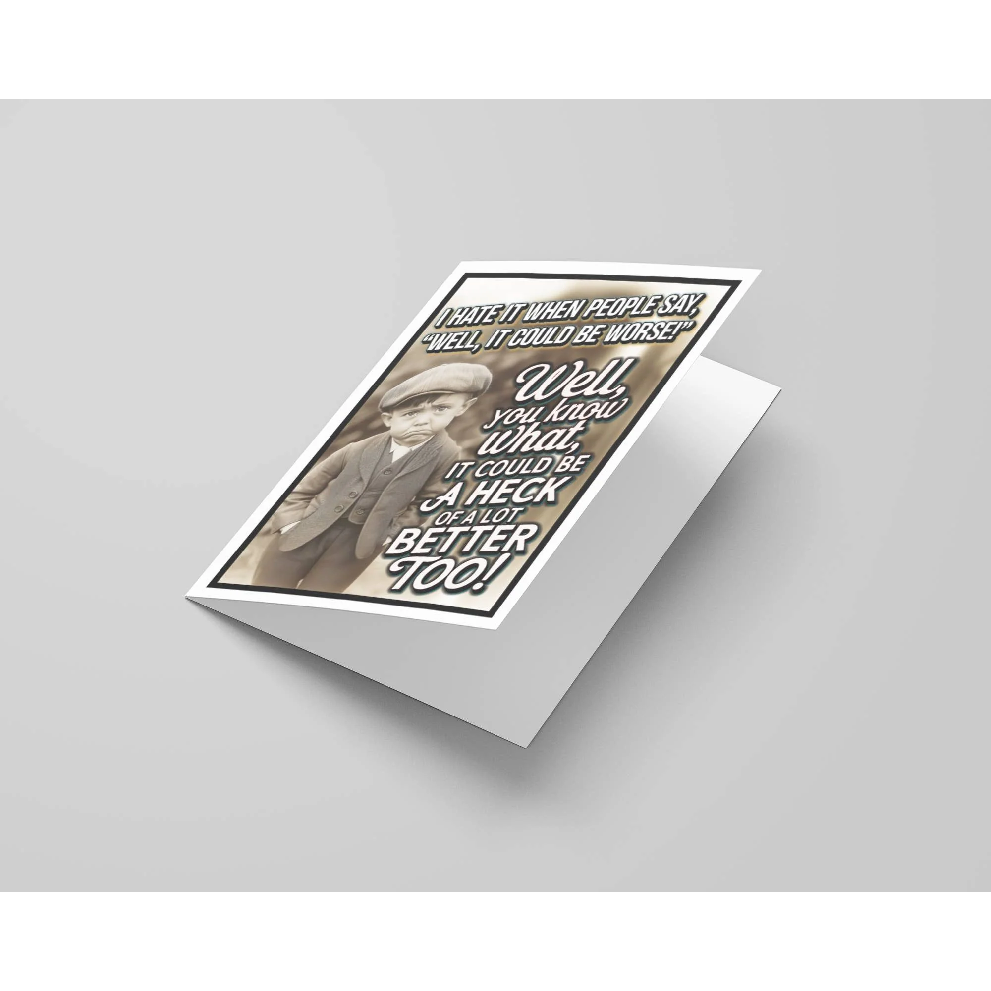 A Heck Of A Lot Better Funny Sympathy Greeting Card - Image 6