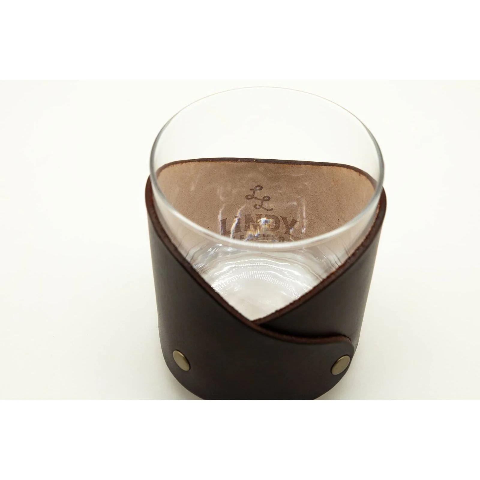 Leather Rocks Glass - American Flag - Image 4