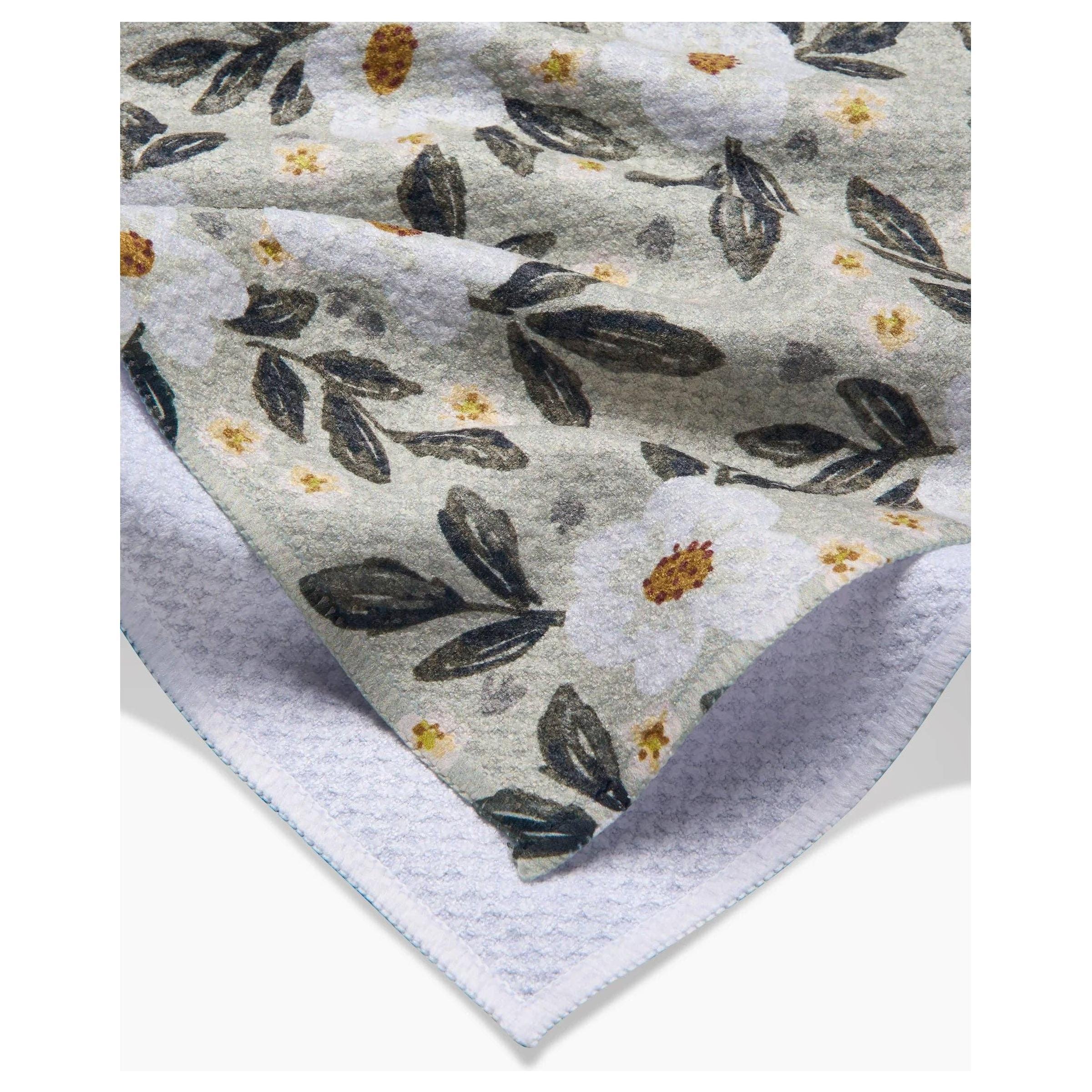 Painted Spring Flowers Tea Towel - Image 2