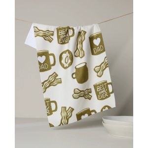 Dad Fuel Geometry Tea Towel