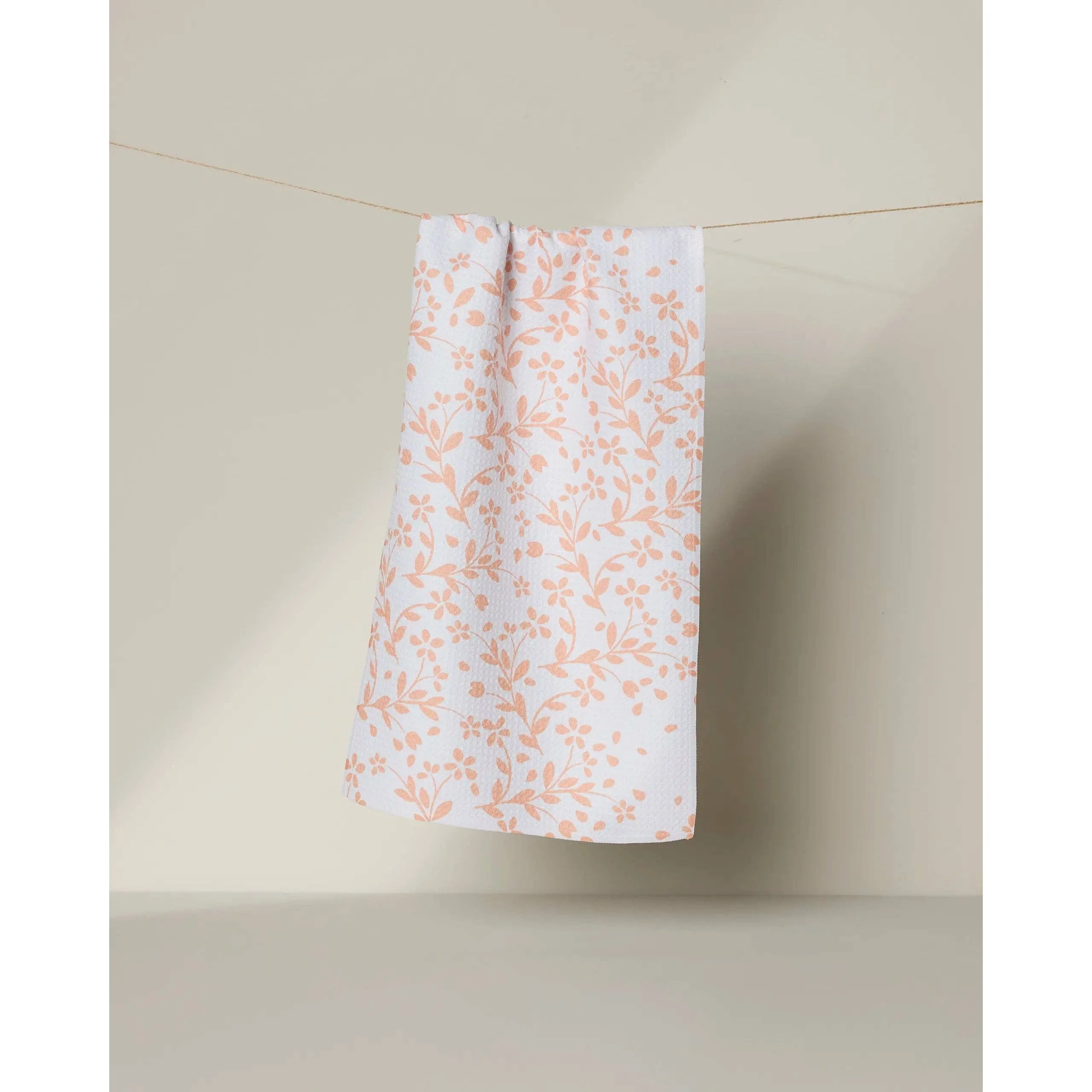 Quiet Floral Geometry Bar Towel