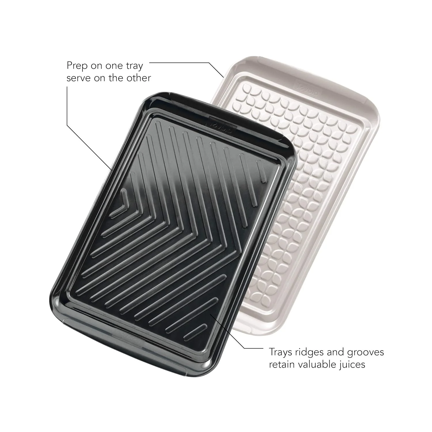 Tovolo Grilling Platters for Outdoor Grill BBQ Prep and Serve Trays Set of 2 - Image 7