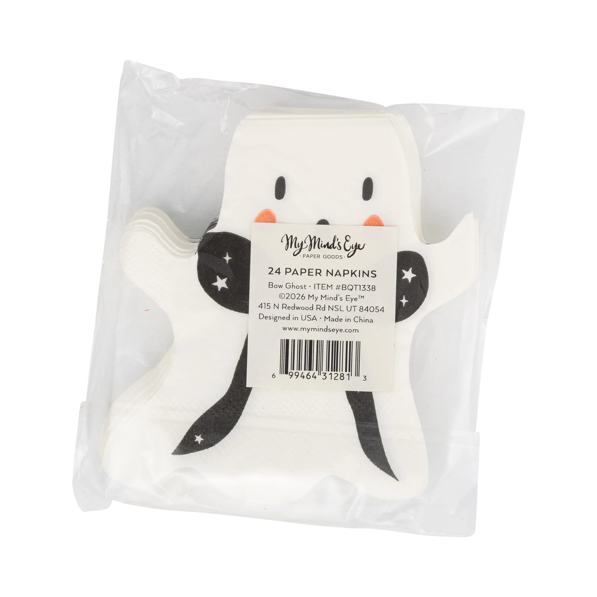 Booquette Ghost Shaped Cocktail Napkin - Image 4