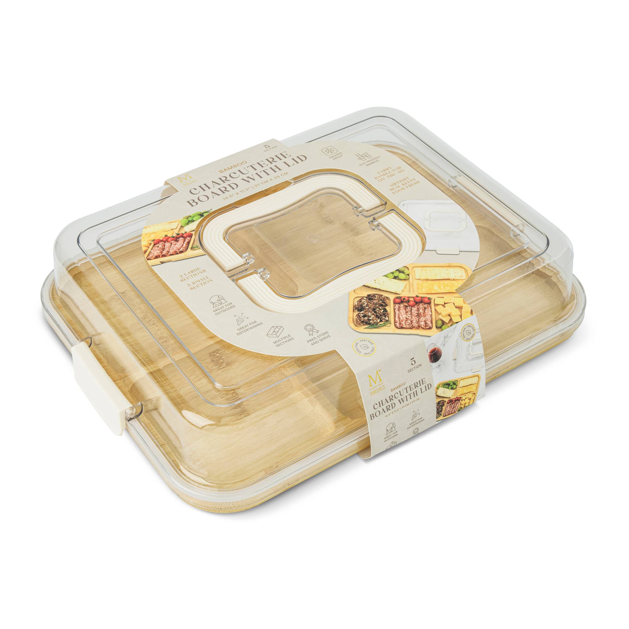 Divided Charcuterie Storage Tray - Image 3