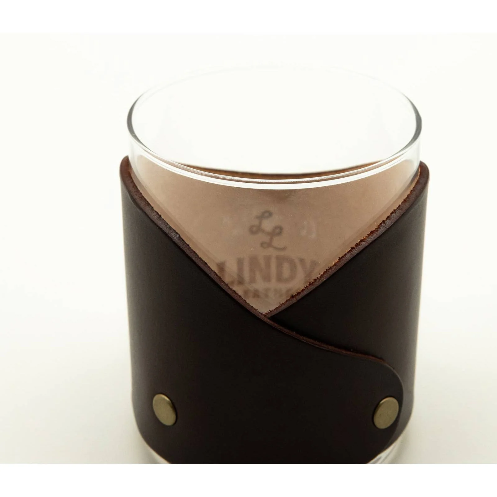 Leather Rocks Glass - American Flag - Image 5