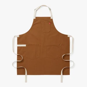 Hedley & Bennett Essential Apron in Cider Brown w/ Vanilla Straps