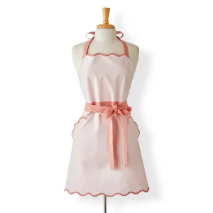 Pink Scallop Hostess Apron