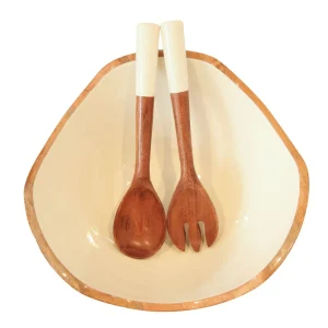 The Montauk Bowl + Salad Server Set