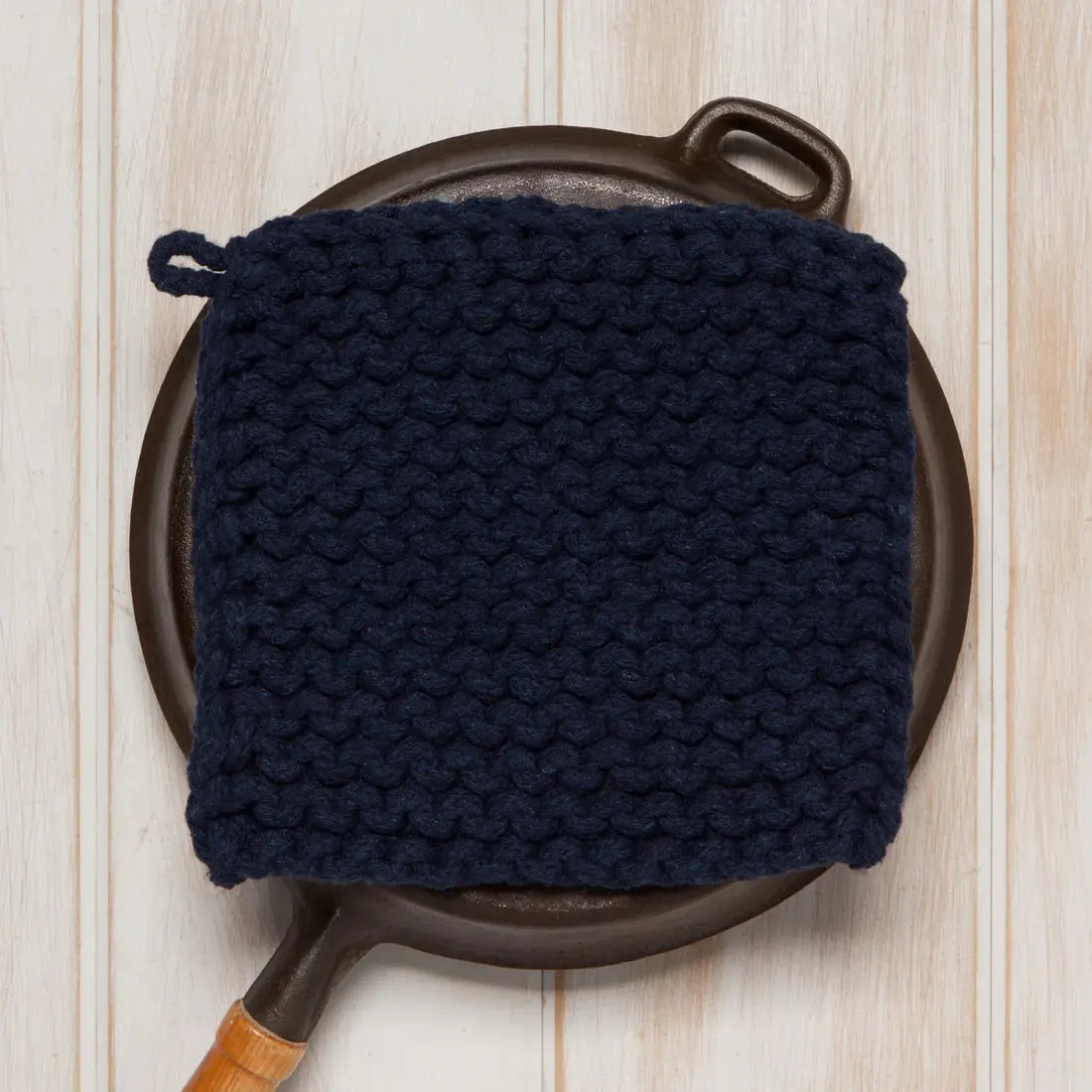 Midnight Blue Knit Potholder - Image 4