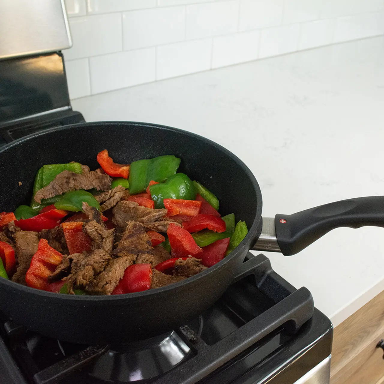 Swiss Diamond XD 3.8 qt Nonstick Saute Pan with Glass Lid - Image 3