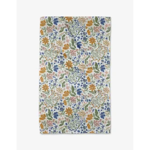 Cottage Meadow Pastel Geometry Kitchen Tea Towel