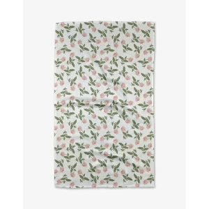Wildflower Vine Blush Geometry Kitchen Tea Towel