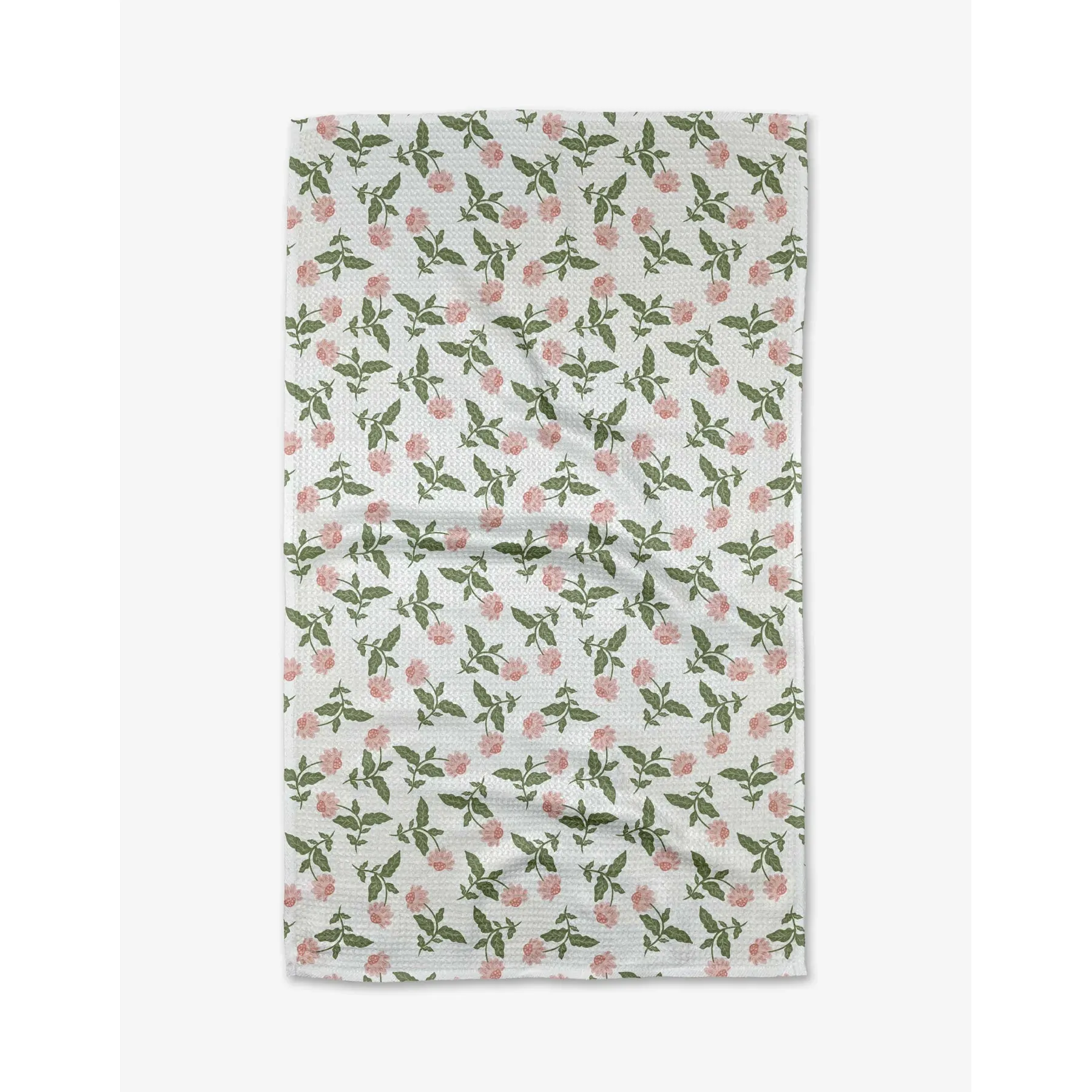 Wildflower Vine Blush Geometry Kitchen Tea Towel