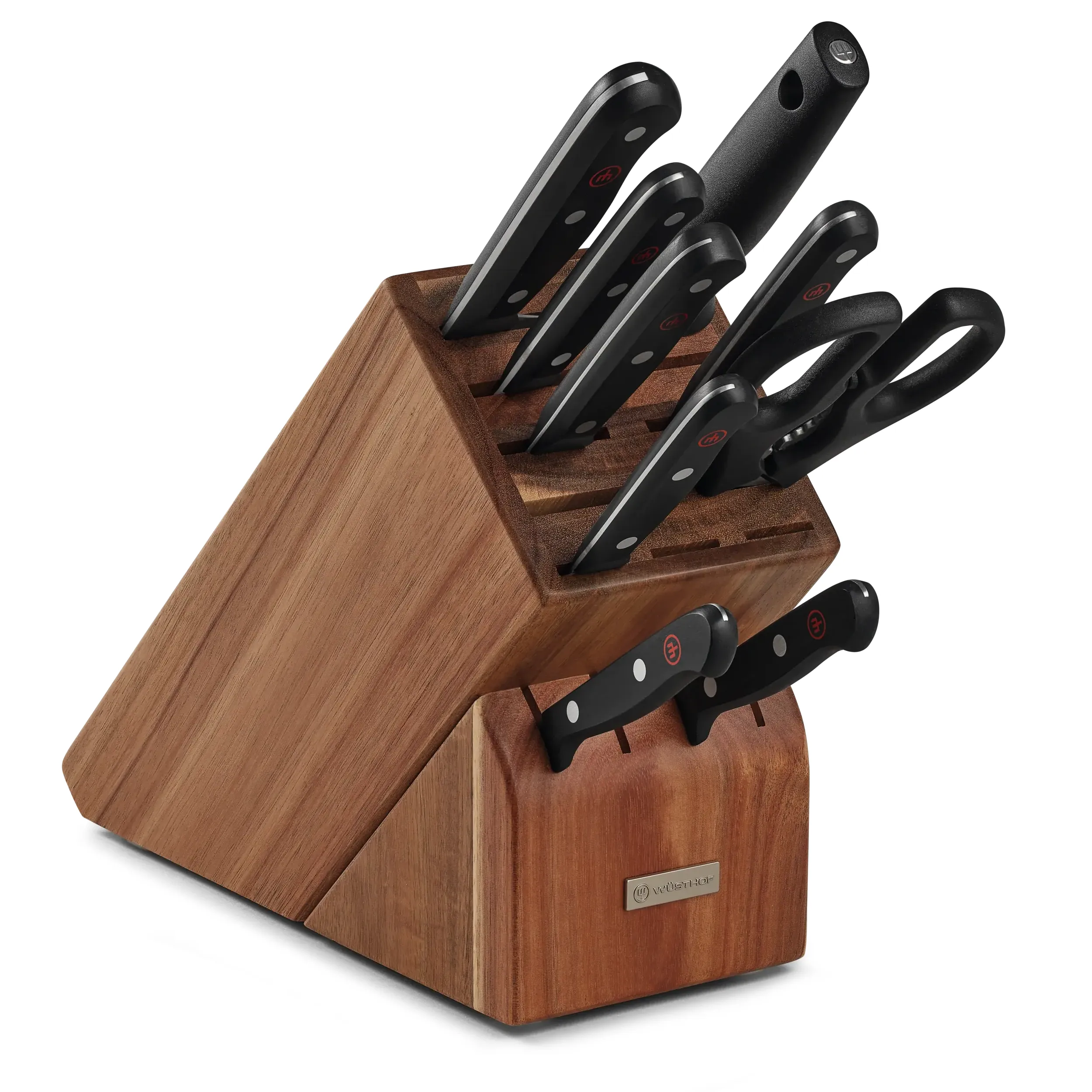 Wusthof Gourmet 10 Piece Block Set (15 Slot) Knife Set. Acacia