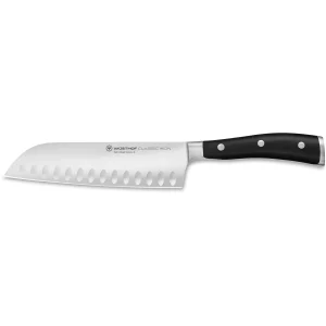 Wusthof Ikon 7 Santoku Hollow Edge