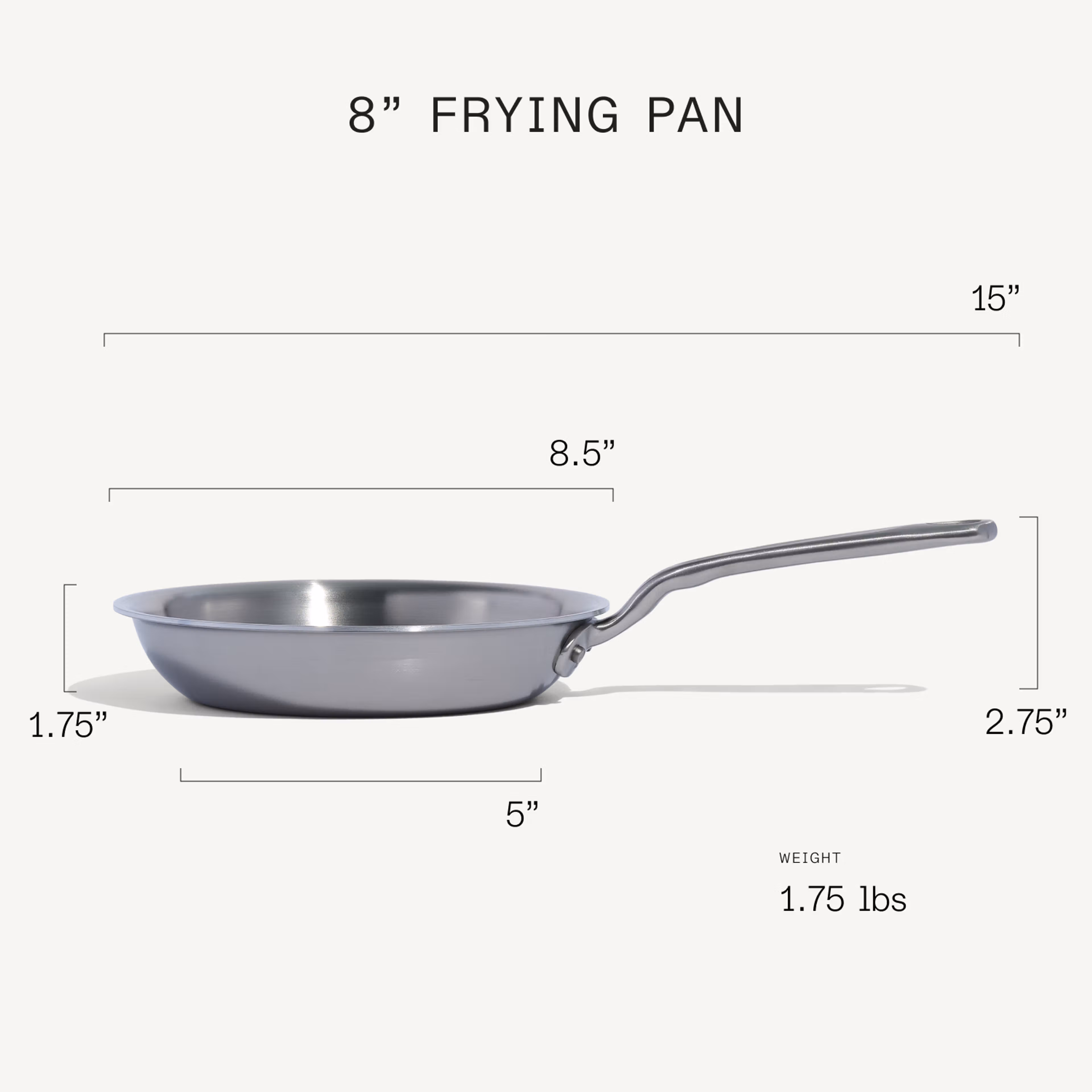 Made In Stainless Clad Frying Pan 8 - Image 6
