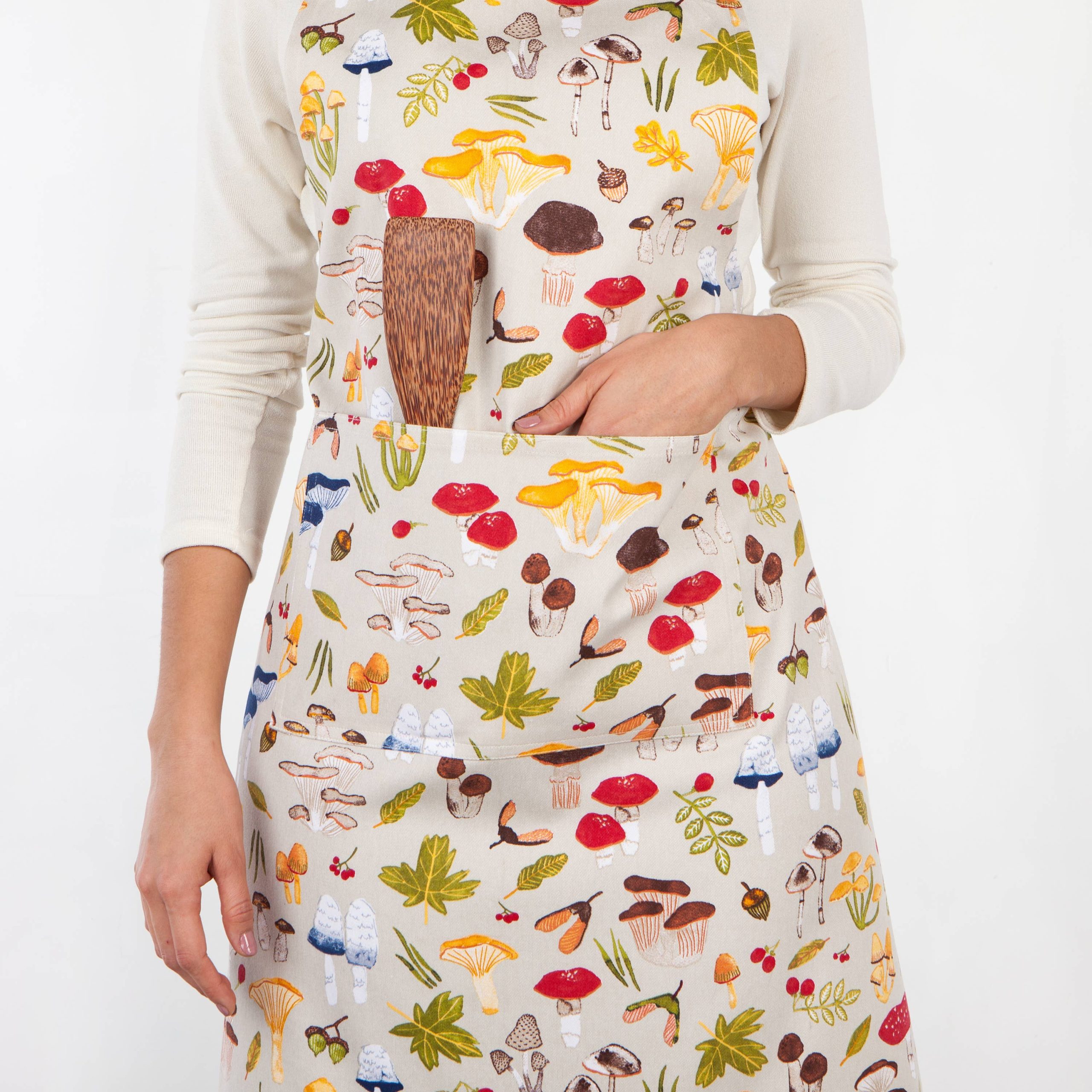 Field Mushrooms Chef Apron - Image 4