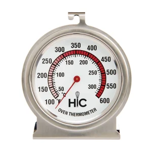 HIC Kitchen Roasting Oven Thermometer. Easy-Read Face. Large 2.5-in