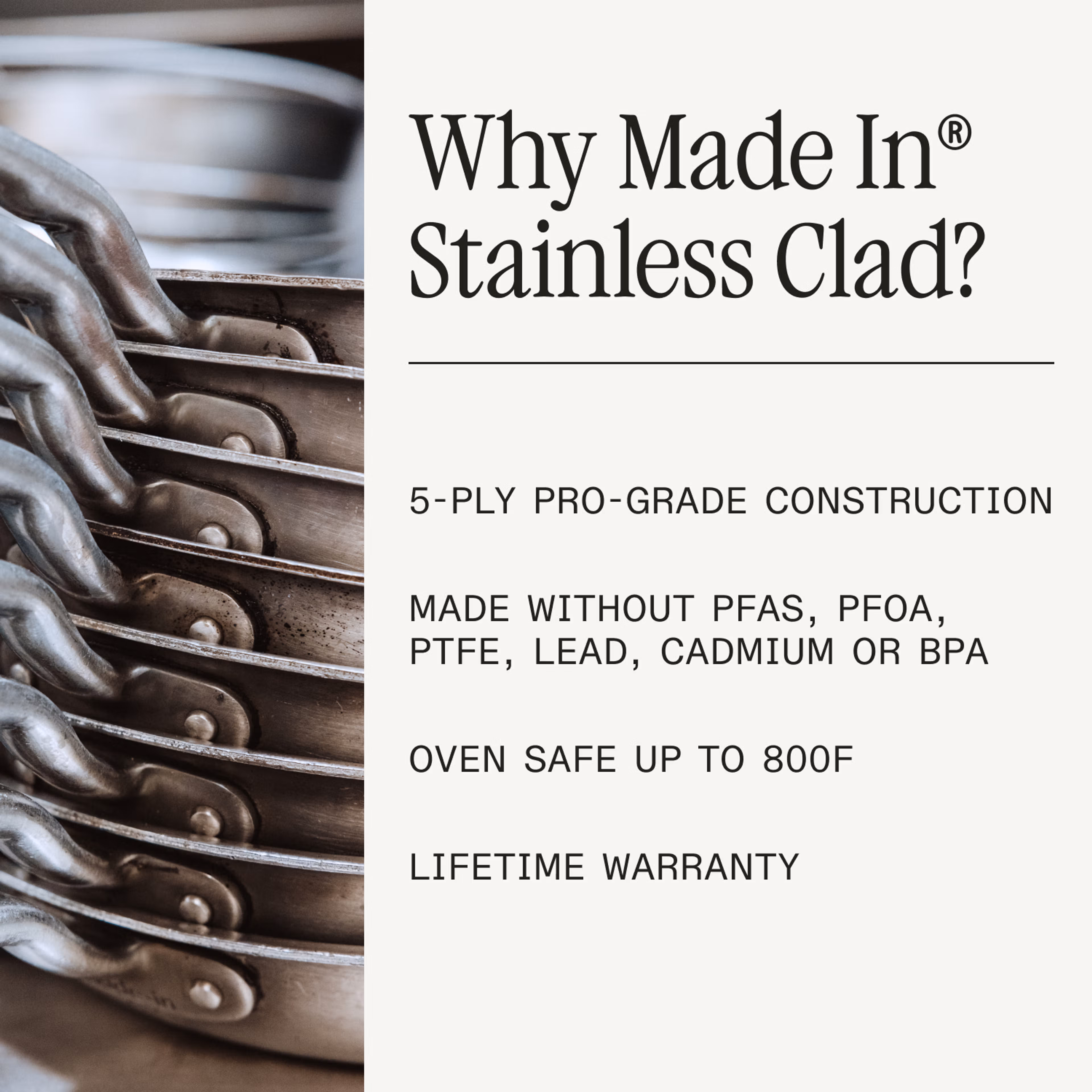Made In Stainless Clad Frying Pan 8 - Image 7