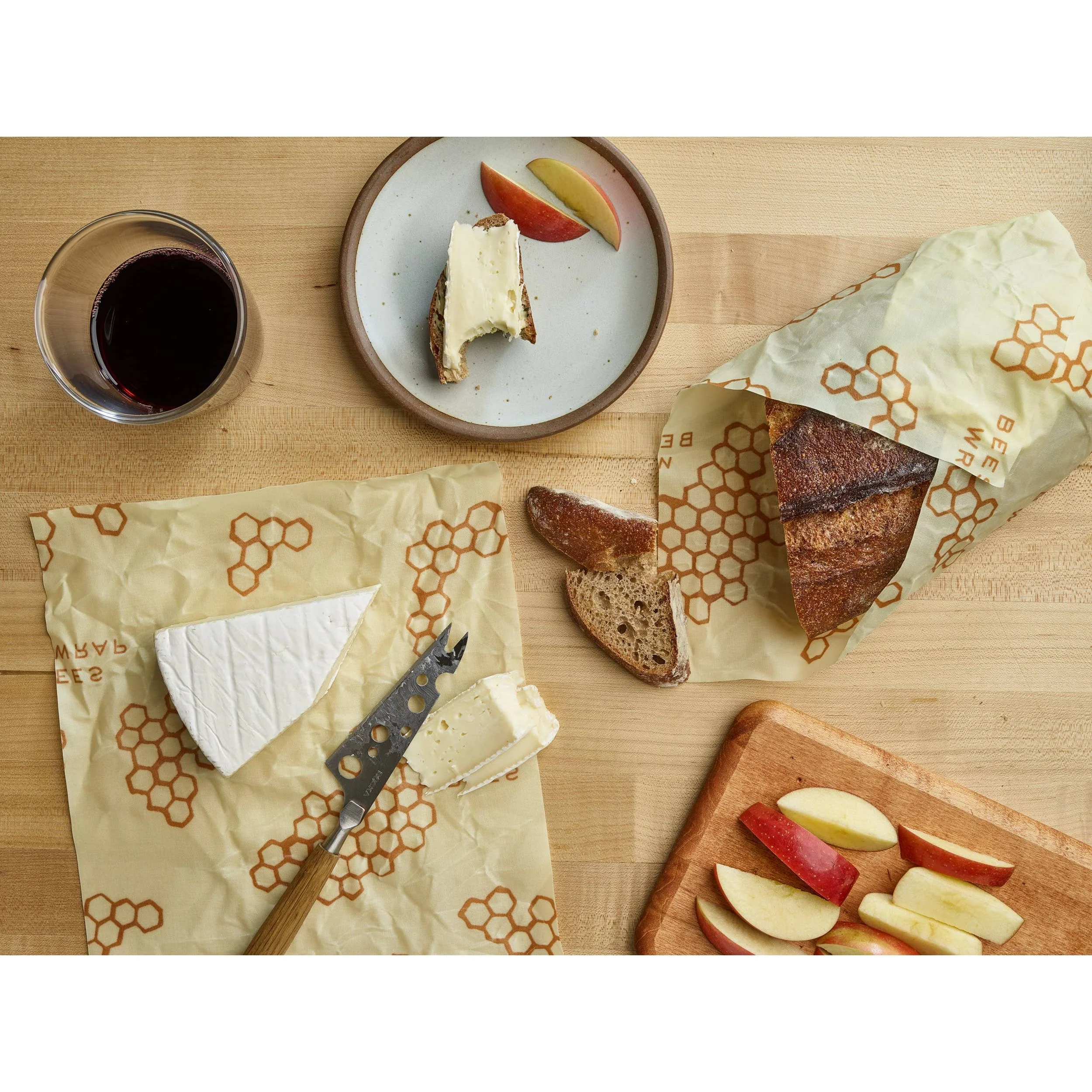 Bee's Wrap Bread Wrap - Honeycomb Pattern - Image 10