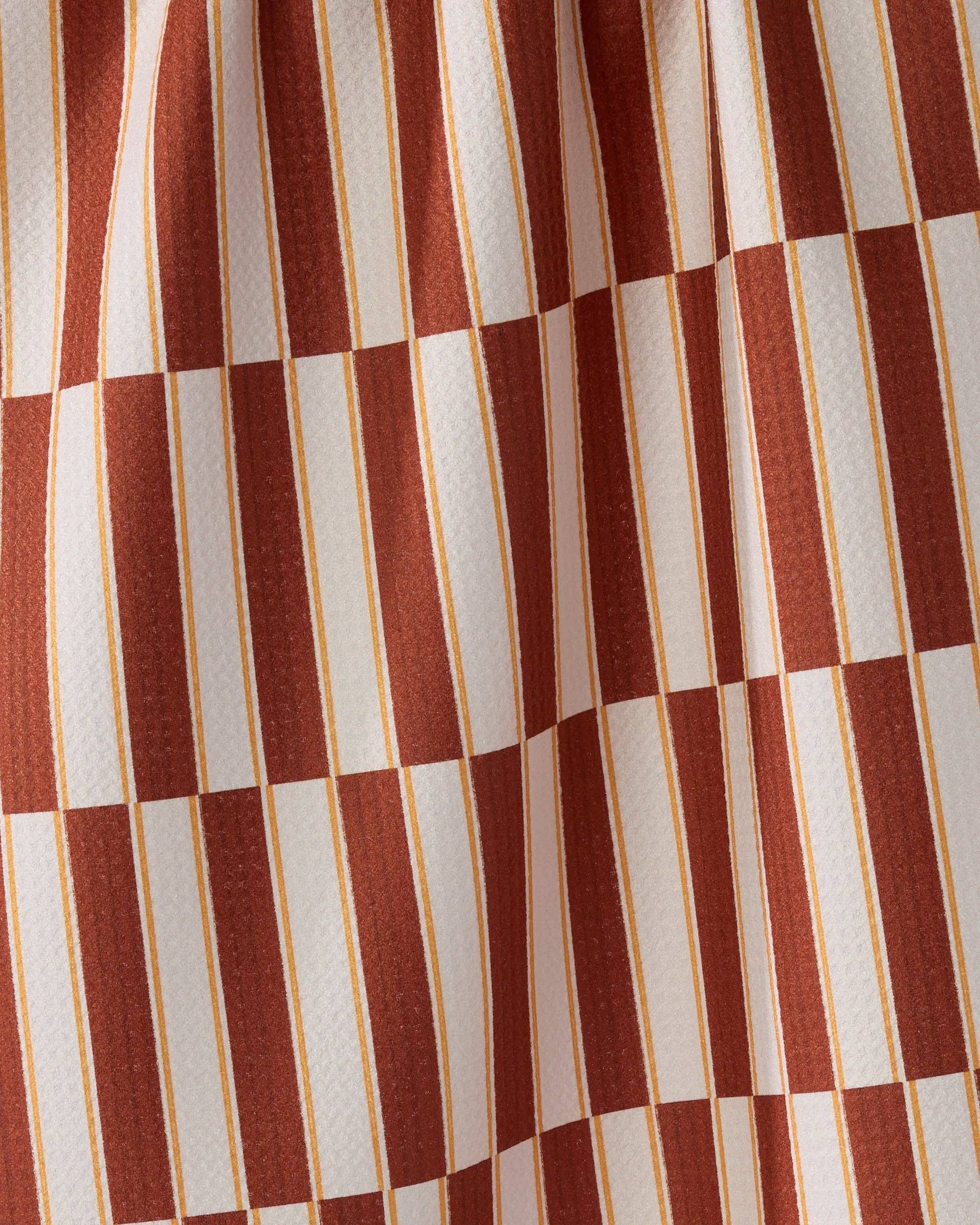Harvest Stripe Geometry Tea Towel - Image 2