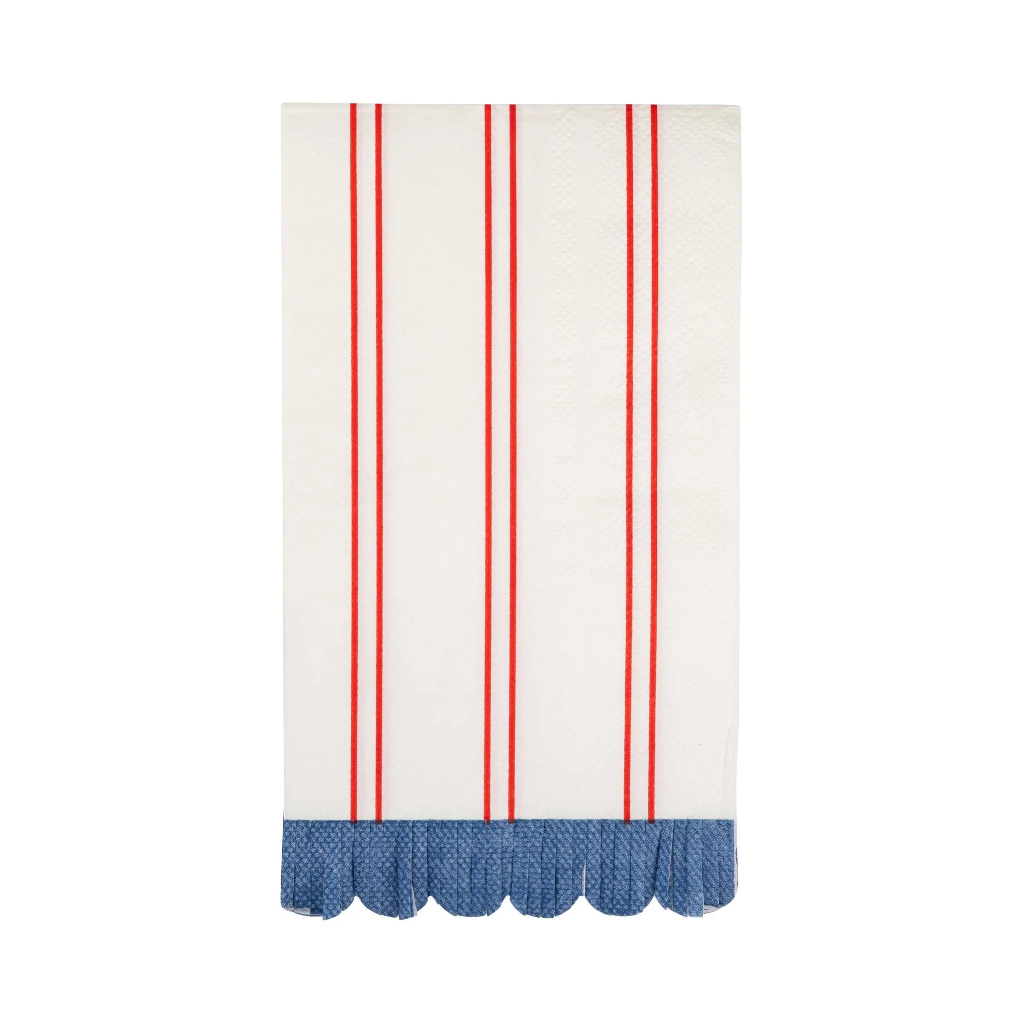 Red Striped Paper Dinner Napkin