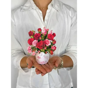 Mini Blooming Roses Pop Up Greeting Cards