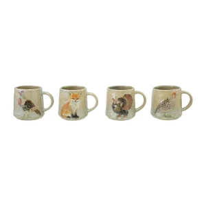Wildlife Stoneware Mug. 16 oz
