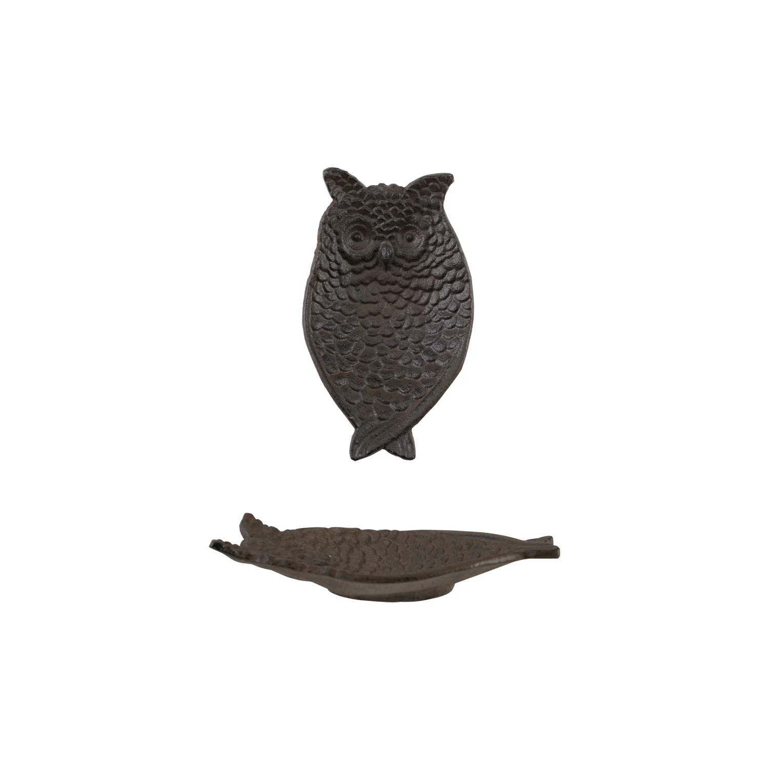 Decorative Cast Iron Owl Shaped Dish