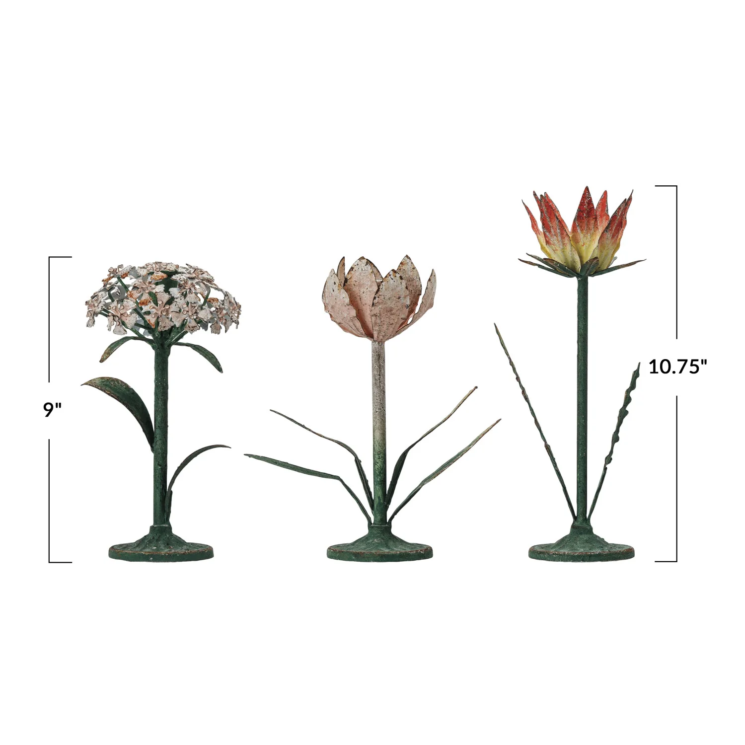 Flower Shaped Metal Candle Holder - Image 8
