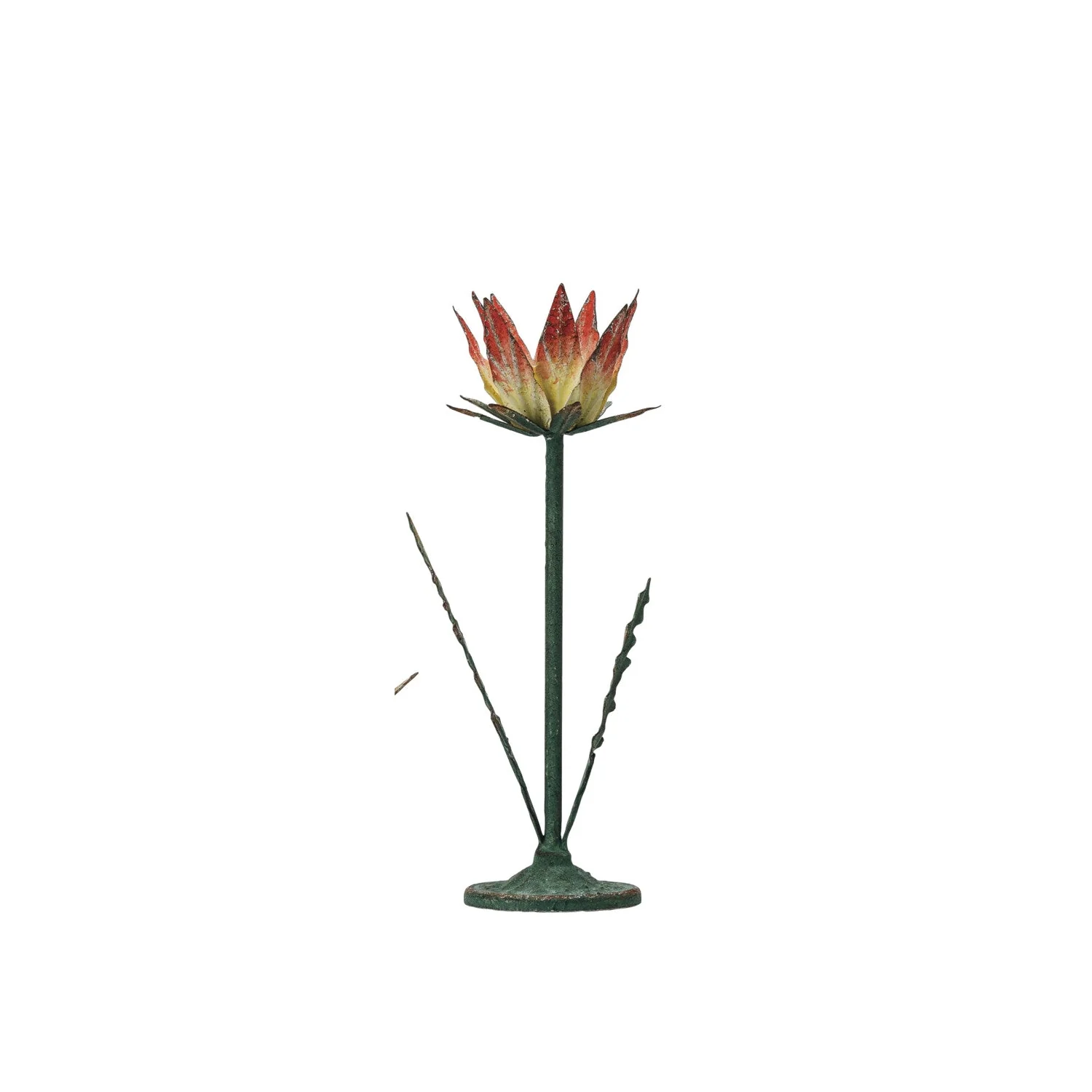 Flower Shaped Metal Candle Holder - Image 4