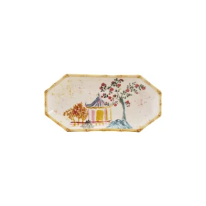 Octagon Stoneware Accent Plate