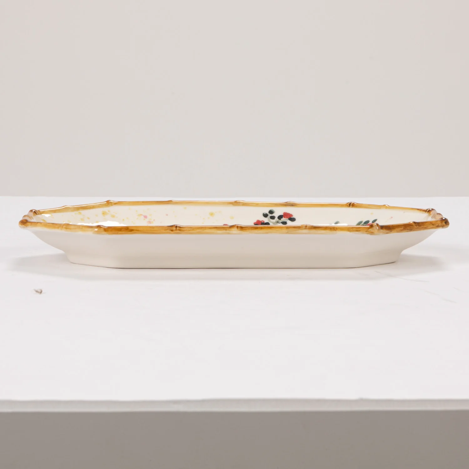 Octagon Stoneware Accent Plate - Image 2