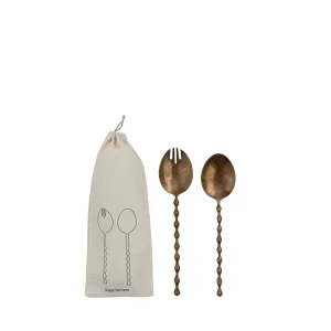Antique Bronze Salad Servers