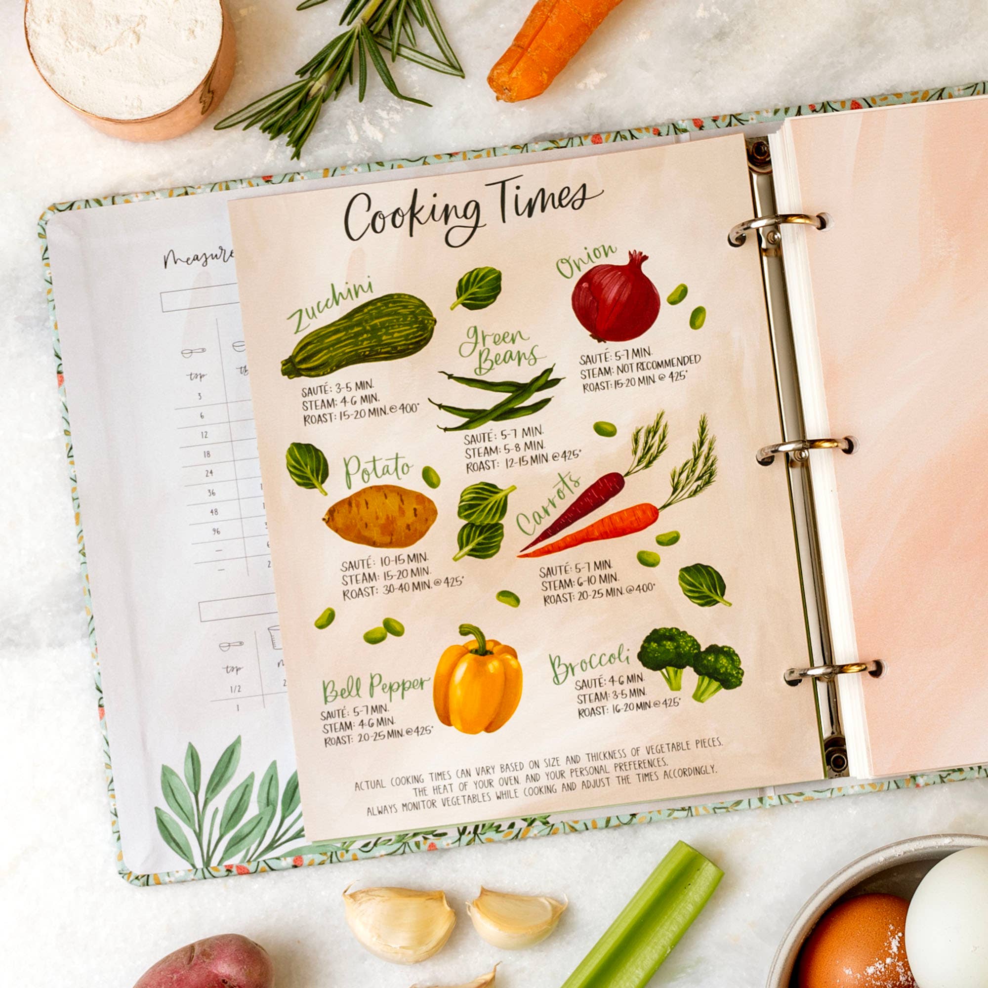 Strawberry Meadow Petite Recipe Binder - Image 3