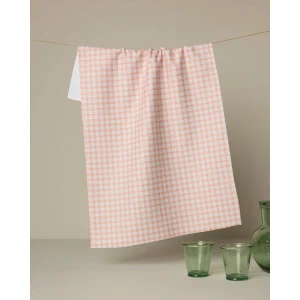 Peach Darling Geometry Tea Towel