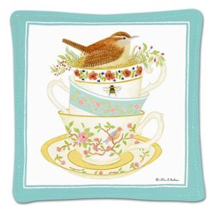 Stack Of Teacups Single Spiced Mug Mat