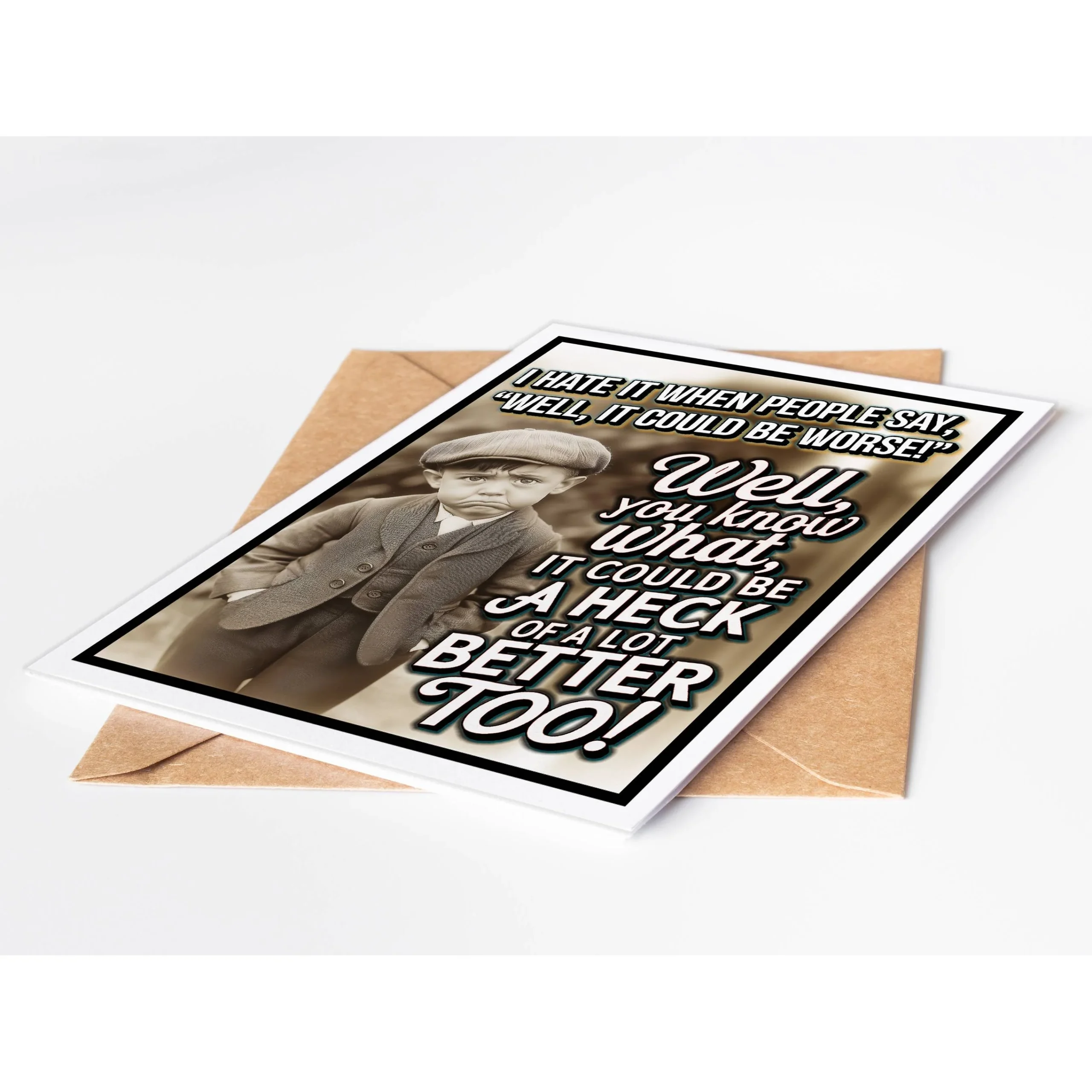 A Heck Of A Lot Better Funny Sympathy Greeting Card - Image 5