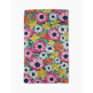 Spring Meadow Geometry Tea Towel