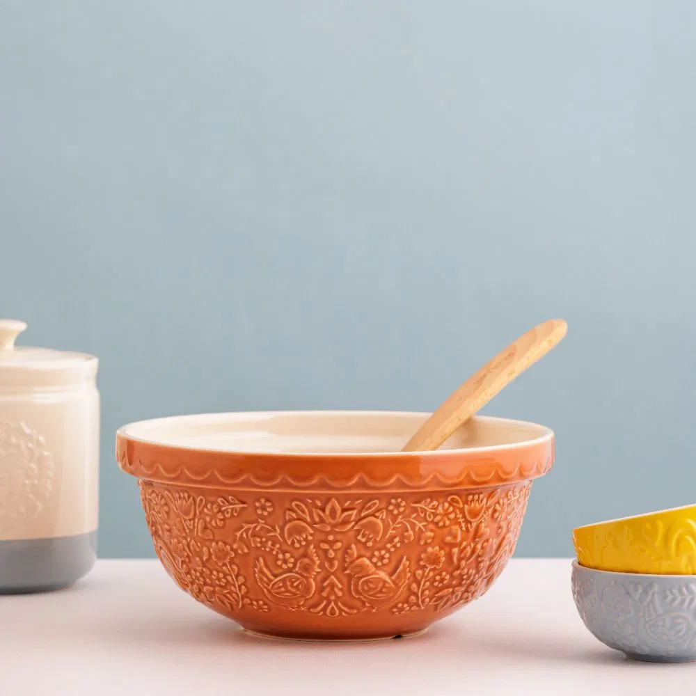 Mason Cash Home To Roost S24 Sienna Orange Mixing Bowl - Image 3